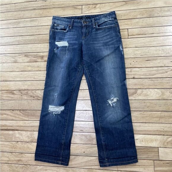 JOE’S Jeans Womens W 24 Cropped Ex-Lover Blue Gemma VTG Y2K LA Design 30in Waist - Picture 13 of 16